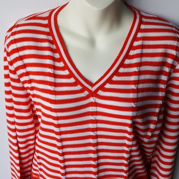 DIESEL Sweater V-Neck Distressed 100%Cotton Size M - Picture 2 of 8